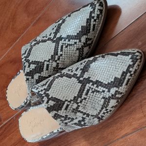 Crown Vintage Snakeskin Mules
